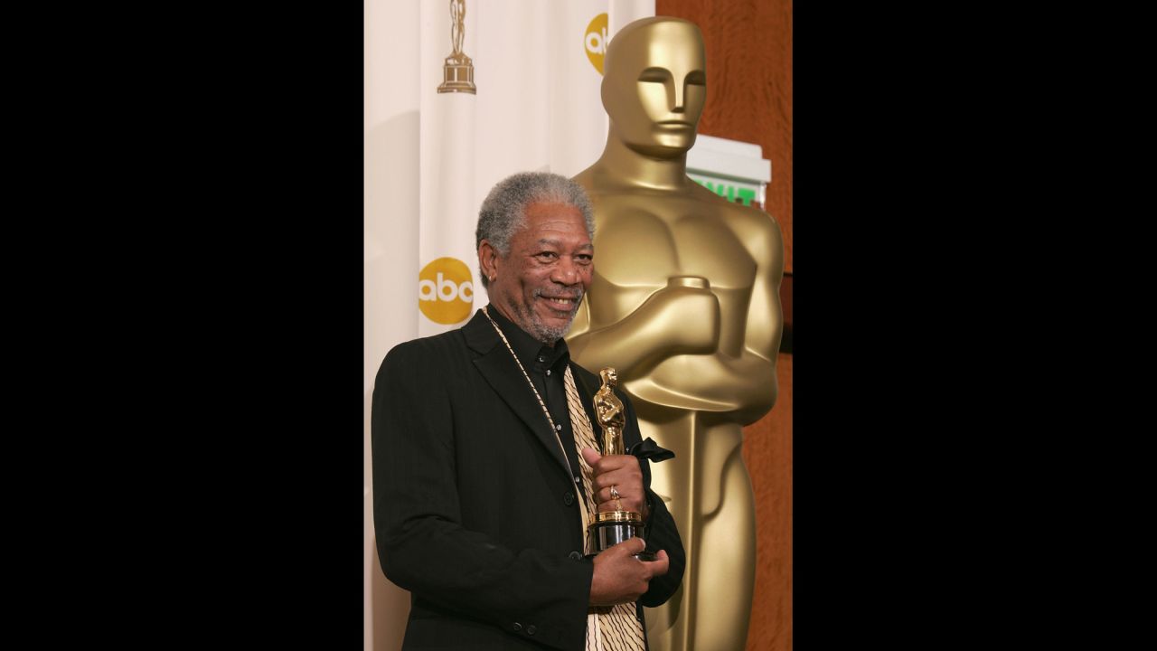 Morgan Freeman picked up the Oscar for best supporting actor for his role in "Million Dollar Baby" in 2005. 