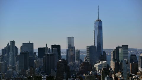 View of One World Trade Center, also known as the "Freedom Tower" and the Manhattan skyline looking south from the Empire State Building February 14, 2014, in New York. (STAN HONDA/AFP/Getty Images)