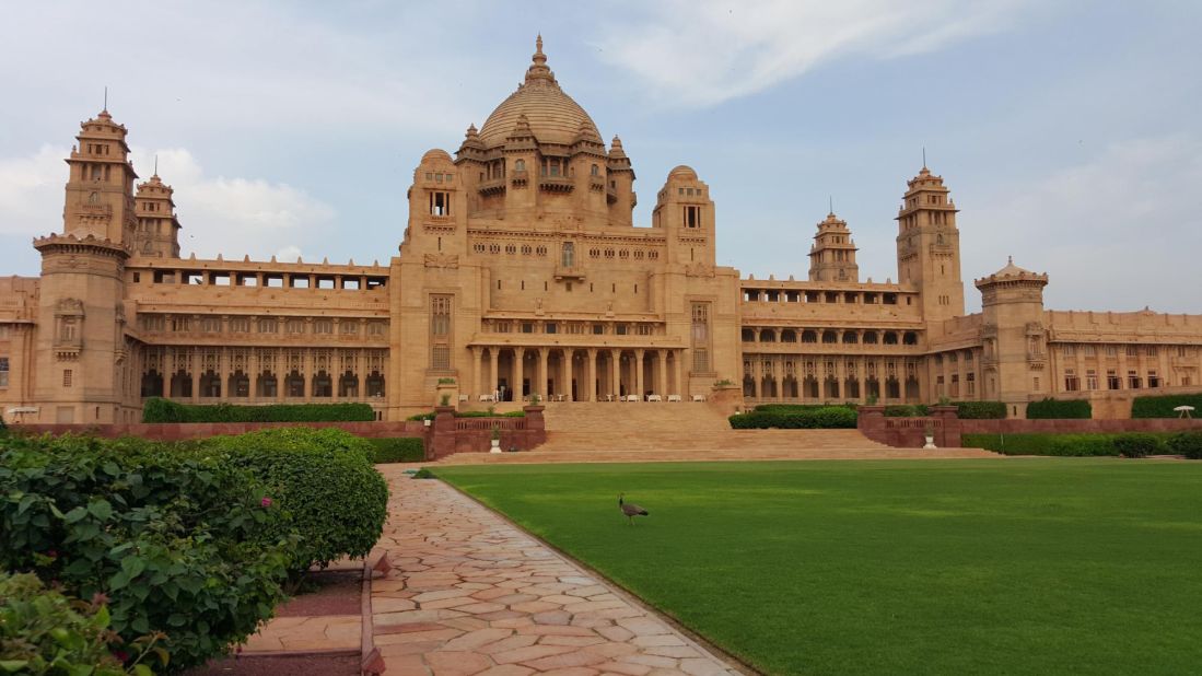 Built for Maharaja Umaid Singh between 1928 and 1943, part of this palace in Jodhpur, India, now houses a hotel. TripAdvisor ranked the Umaid Bhawan Palace No. 1 on its Travelers' Choice list of global hotels.