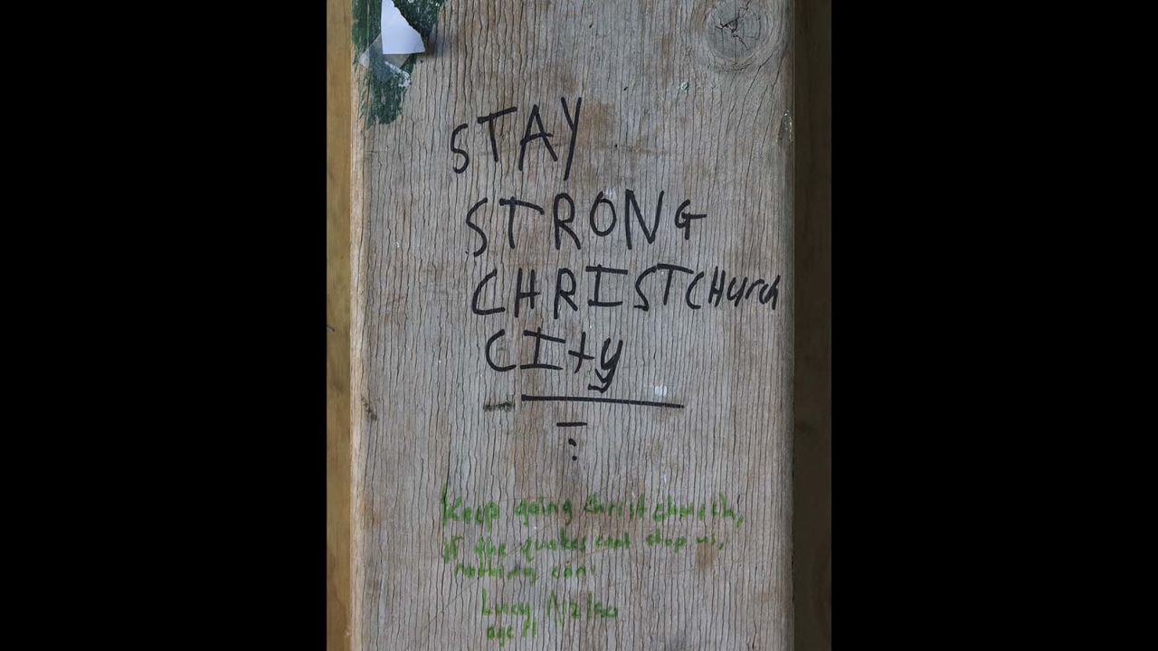 After the earthquake, support for the city poured in from around the world and small messages of encouragement can be found everywhere in Christchurch.