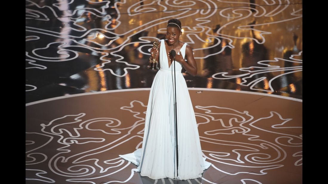 Lupita Nyong'o won the best supporting actress Oscar in 2014 for her role in "12 Years a Slave." 