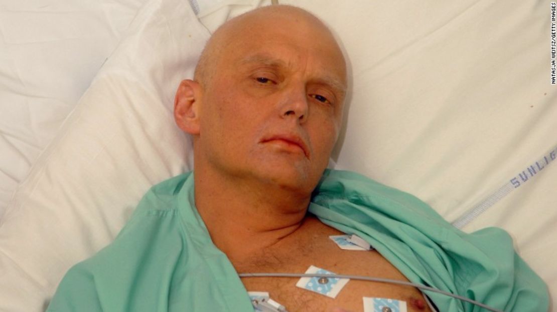 Alexander Litvinenko is pictured in a London hospital on November 20, 2006, three days before his death.