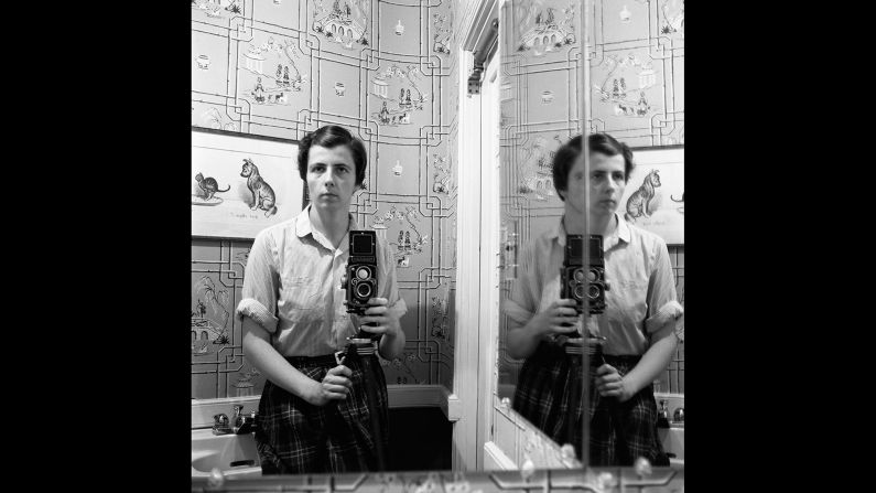 Although Maier, seen here in 1955, wrote her name on pieces of paper inside the box Maloof had obtained, he still struggled to learn more about her. But then in 2009, he stumbled upon her obituary in the Chicago Tribune.