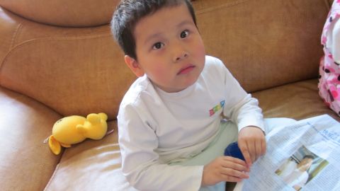 JiaJia seen at the children's home in a photo taken on April 14, 2011.