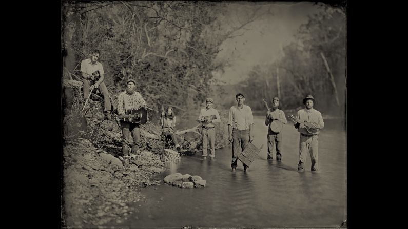 A group known as the Hogslop String Band poses for a photo. "It's been a really good journey getting to know the people that I've met through making these pictures," Elmaleh said.