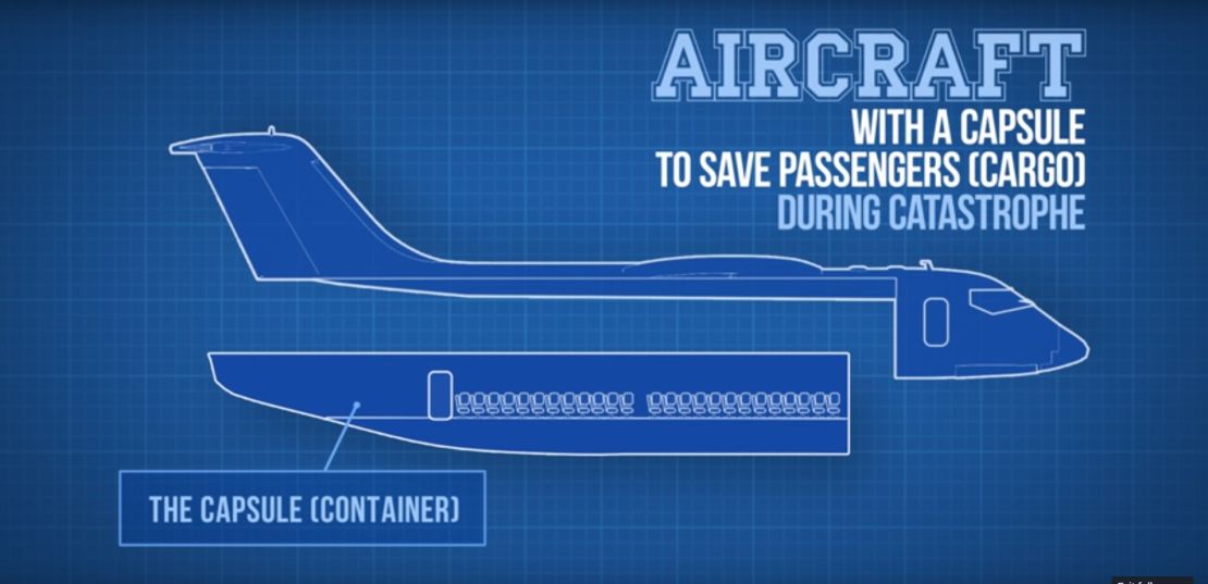 Detachable plane cabin