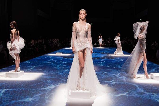 There are about 30 haute couture shows in Paris, compared to 150 women's ready-to-wear shows each season. 