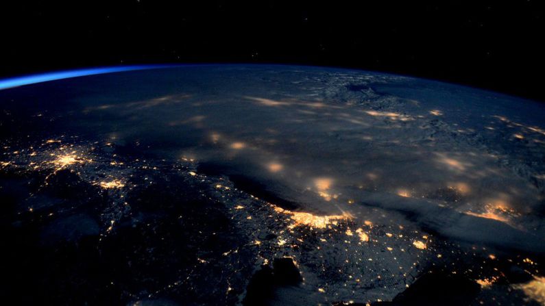 On January 23, Kelly shared this photo of a massive blizzard passing over Chicago. "#Blizzard2016 gave us an impressive view below," he said. "Stay warm!"