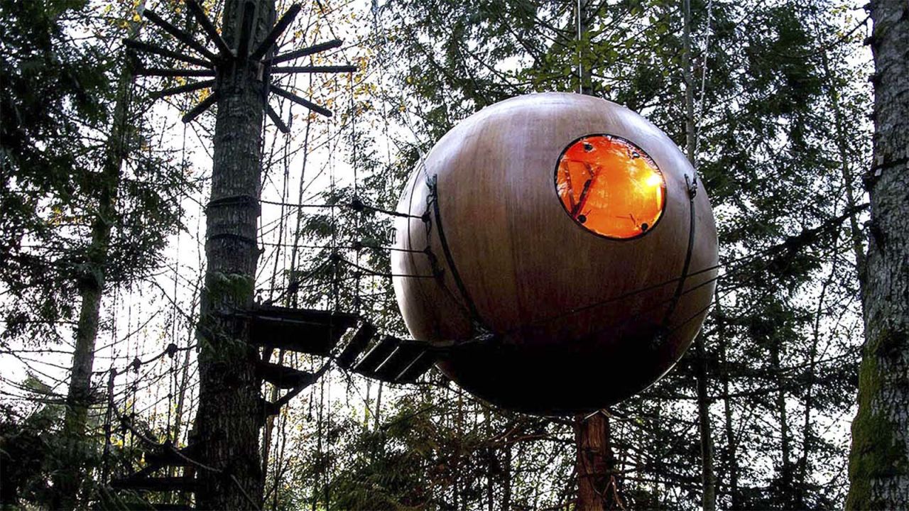 Head to Canada for these Free Spirit Spheres. 