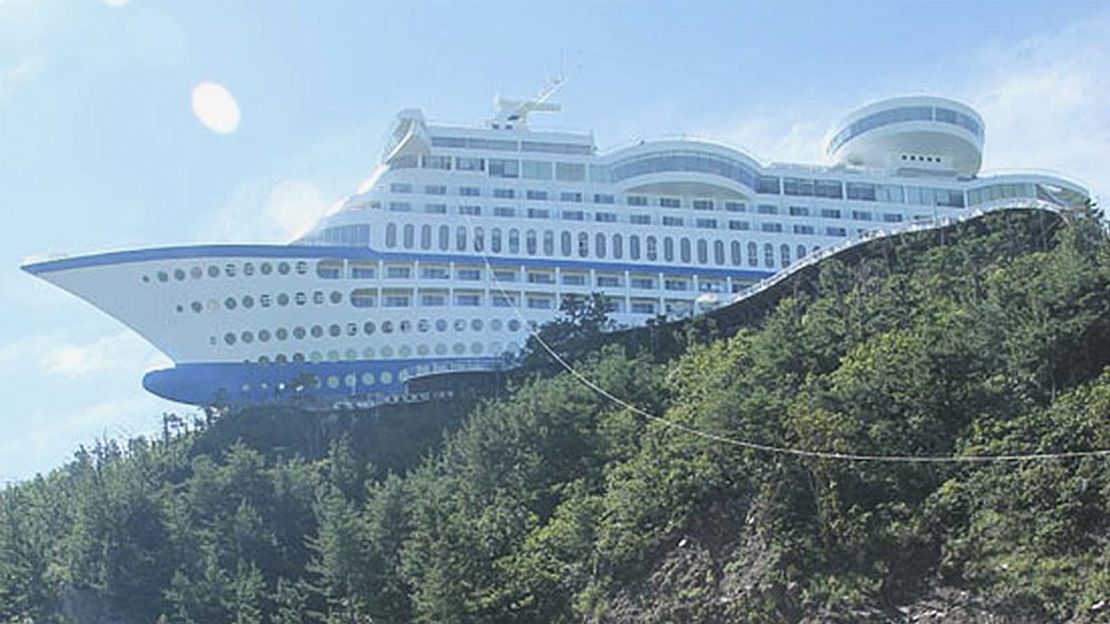 Billing itself as the "first luxury cruise ship on land," the Sun Cruise Resort in South Korea offers everything you'd experience on the open sea -- minus the sickness and ports of call.