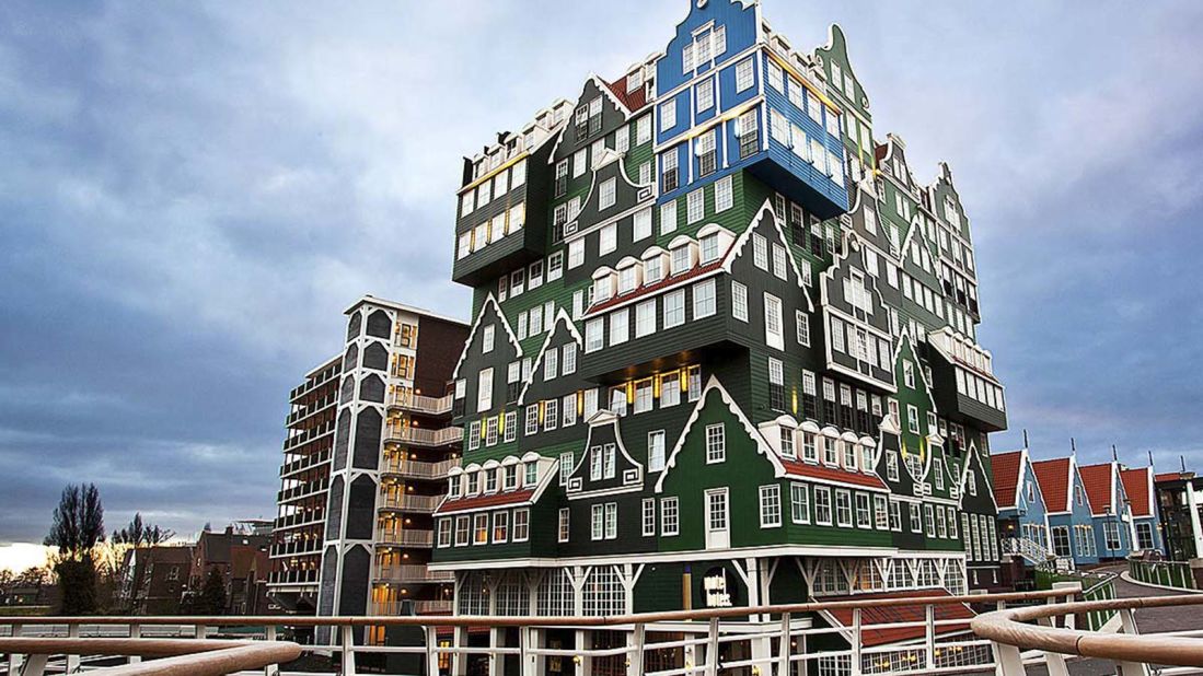 Inspired by the architecture of traditional houses of the Zaan region, the green facade of <a href="http://www.tripadvisor.com/Hotel_Review-g188600-d1758177-Reviews-Inntel_Hotels_Amsterdam_Zaandam-Zaandam_North_Holland_Province.html" target="_blank" target="_blank">Inntel Hotel Zaandam </a>is eye-catching even from afar.