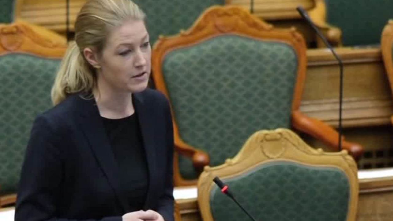 Immigration bill debated in Denmark's parliament. 