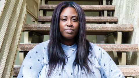 Chaz Whatley, 31, is  an unemployed teacher and says her bipolar disorder medication costs about $550 a month and Medi-Cal covers all but $1. 
