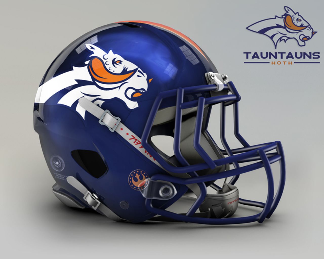 The <a href="http://www.denverbroncos.com/" target="_blank" target="_blank">Denver Broncos</a> have turned from wild horses to furry alien lizards, the Tauntauns native to the icy planet of Hoth.