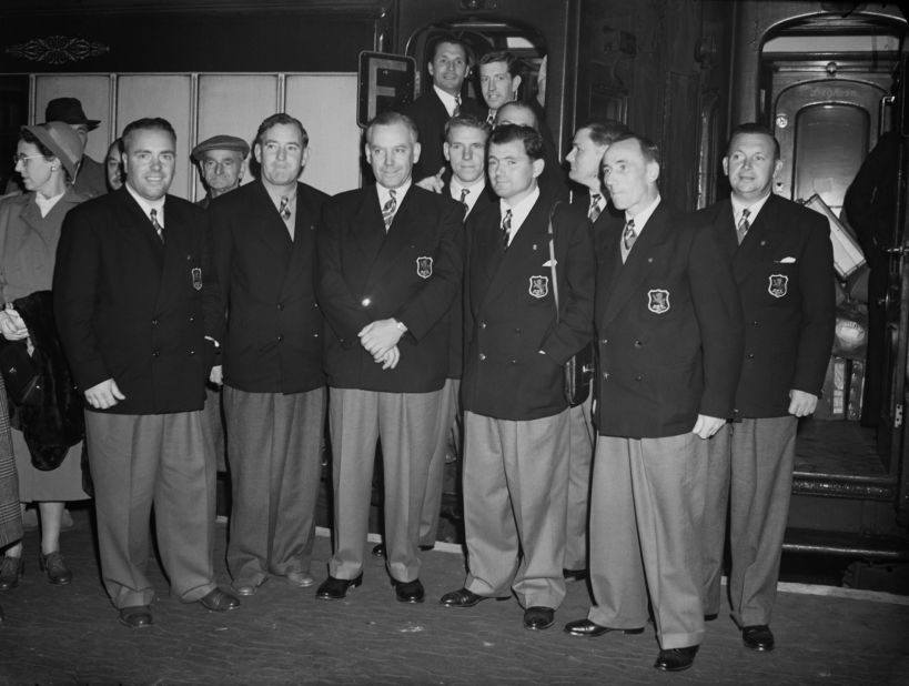 The Ryder Cup has always provided rich pickings for fashion critics - the 1951 British team were no exception with their voluminous trousers.