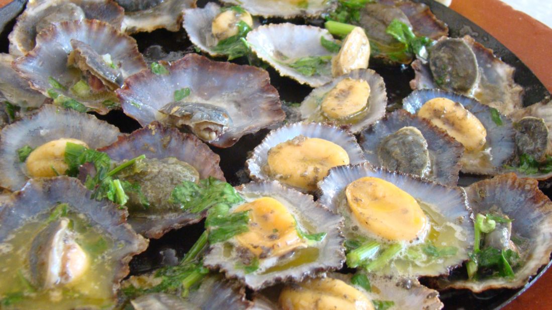 <strong>Seafood Lapas: </strong>Chewy limpets broiled in butter and garlic are among the highlights for seafood fans.