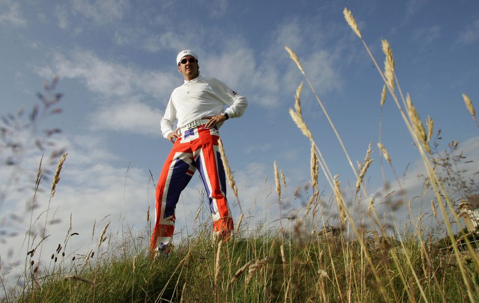 Poulter's Union Jack pants for the 2004 Open caused quite a flutter. 