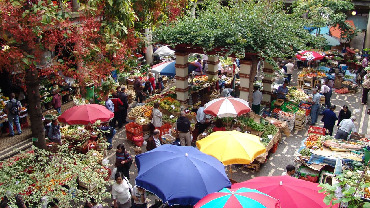 <strong>Local produce:</strong> Funchal's farmers' market is a spectacle offering a cornucopia of exotic produce. Island bananas are packed with flavor and there's a baffling variety of passion fruit.