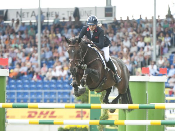 Her fighting spirit has taken her to the summit of her sport. Here she is in action at the 2015 European Championships in Aachen, Germany. 