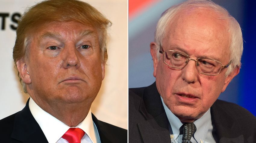 donald trump bernie sanders composite