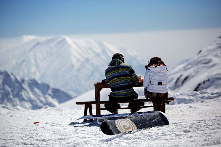 Near Tehran, in the Alborz Mountains, resorts are often quiet between Monday and Friday.