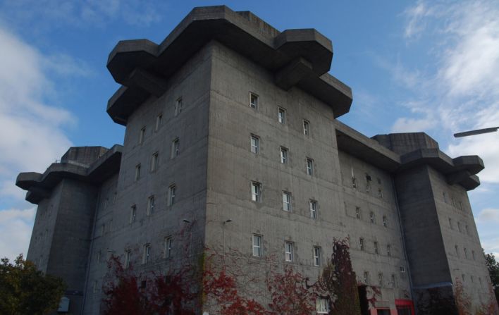 The six floors of this looming flak tower in Hamburg's St Pauli district have been neatly transformed turned into <a  target="_blank" target="_blank">a creative complex</a> that spans a radio station, music studios and one of Hamburg's best known electronic music clubs. Architects are currently planning a garden on top of the bunker.