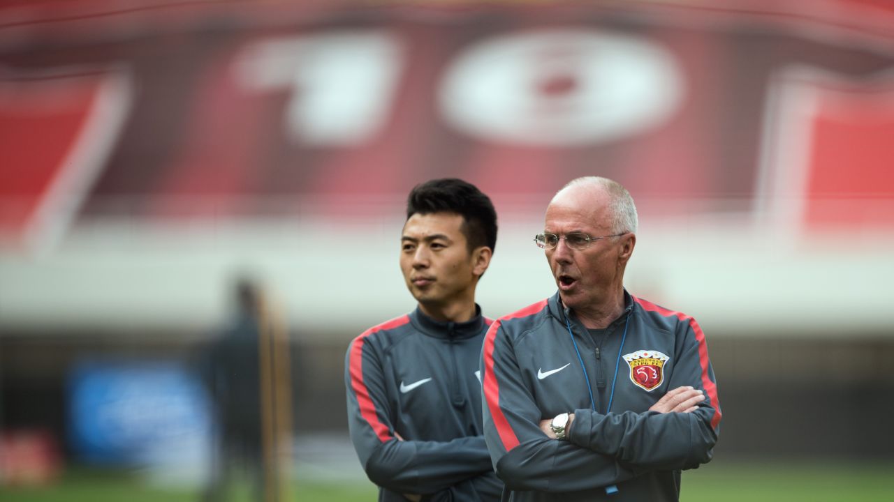 Eriksson has coached in China since 2013.
