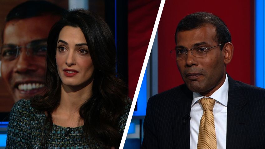 Christiane Amanpour speaks to  Mohamed Nasheed, Former Maldives President & Amal Clooney Nasheed's Lawyer about his legal fight against the Maldives