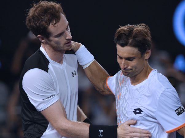 Andy Murray reached his 18th grand slam semifinal Wednesday defeating David Ferrer 6-3 6-7 6-2 6-3 in the Australian Open.