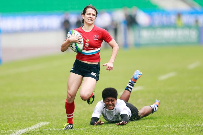 "She's the stalwart of the team and is involved with everything the team does," Scarratt says of Russia's captain, who was shortlisted for the 2015 World Sevens player of the year award. "She's deceivingly quick but really tough and is at the heart at all the action."