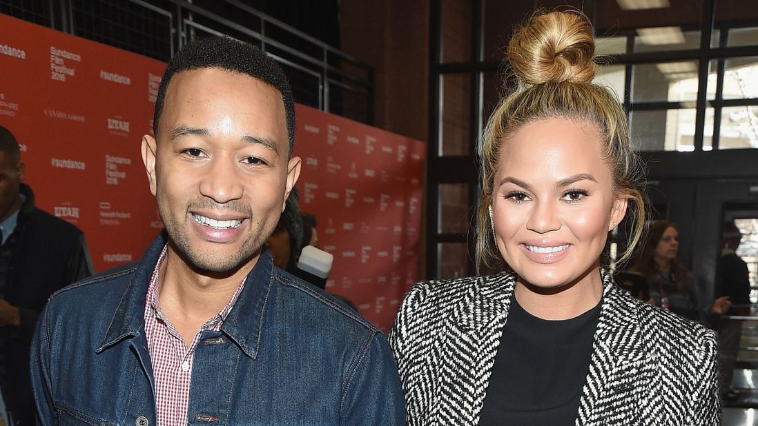 Musician John Legend and model Chrissy Teigen attend the premiere of "Southside With You," a re-imagining of Barack and Michelle Obama's first date in Chicago in 1989.