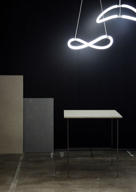Dutch studio Studio Truly Truly was founded by Australian husband-wife duo Joel and Kate Booy. They say they're not lighting designers, usually, but created these agile hanging LED lights for the fair.  