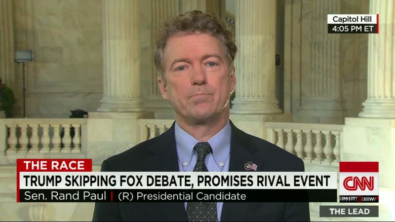 Rand Paul: Trump Won’t Be Missed At Debate | CNN