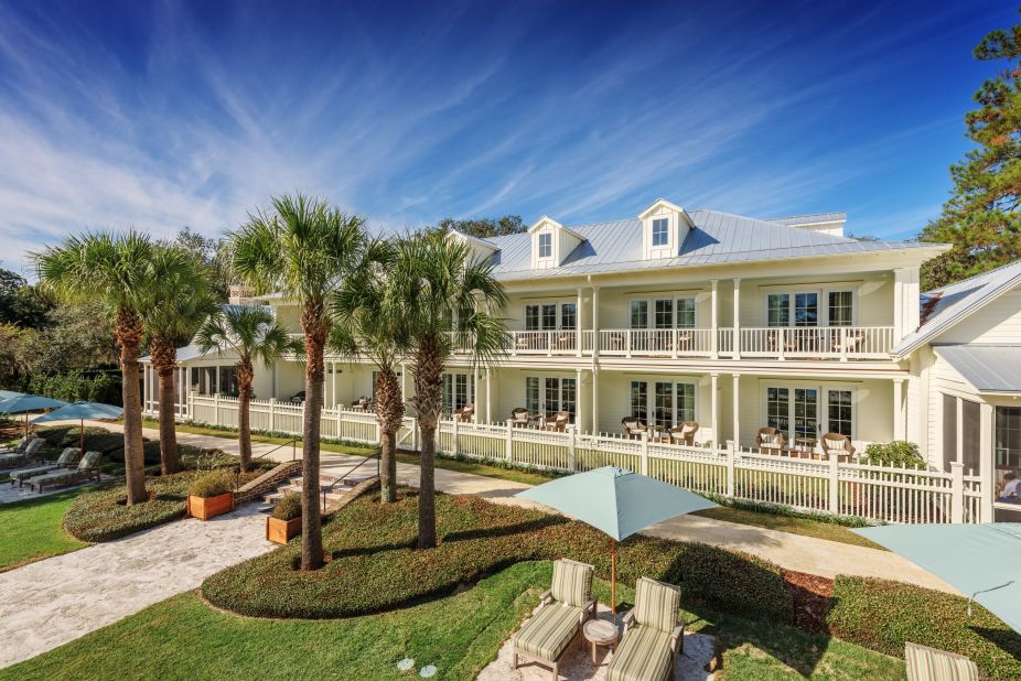 Montage Palmetto Bluff in Bluffton, South Carolina, takes pride in its Southern charm. The hotel features 24-hour in-room dining, a spa and salon. 