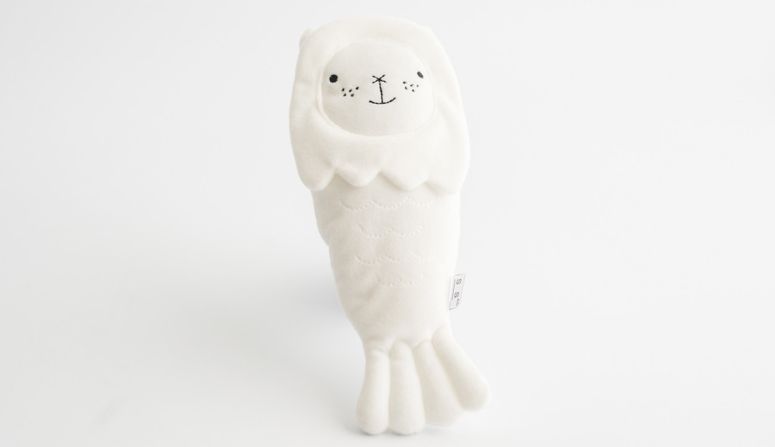 Singapore's unofficial national icon, the mythical merlion, is available in cuddly toy form designed by Supermama.