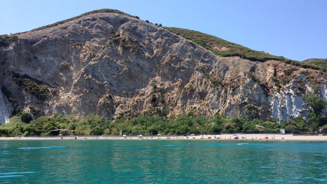 Frontone beach: Beloved by jet-setters and white-shorted dictators.