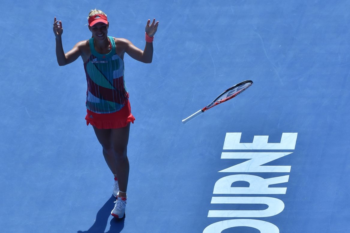 Williams will face Angelique Kerber in the final, after the German seventh seed ended British underdog Johanna Konta's incredible run with a 7-5 6-2 victory. 