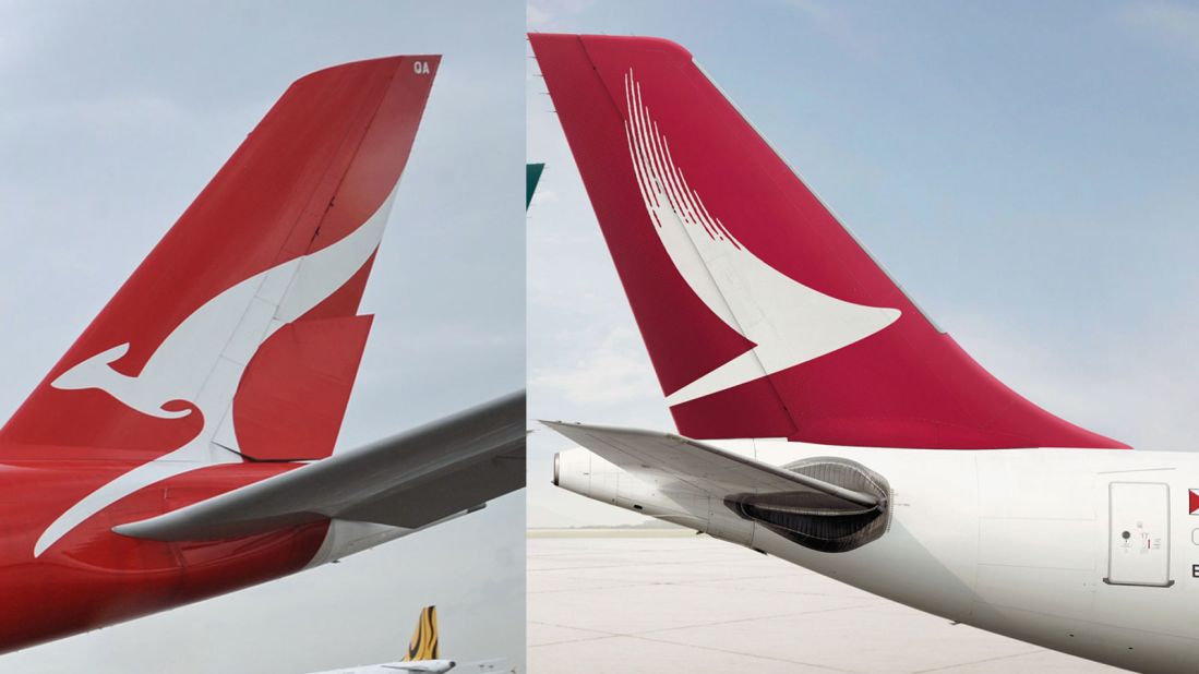 Does it resemble the design sported by Aussie carrier Qantas? Maybe, from a distance.