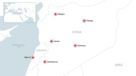 map beirut raqqa