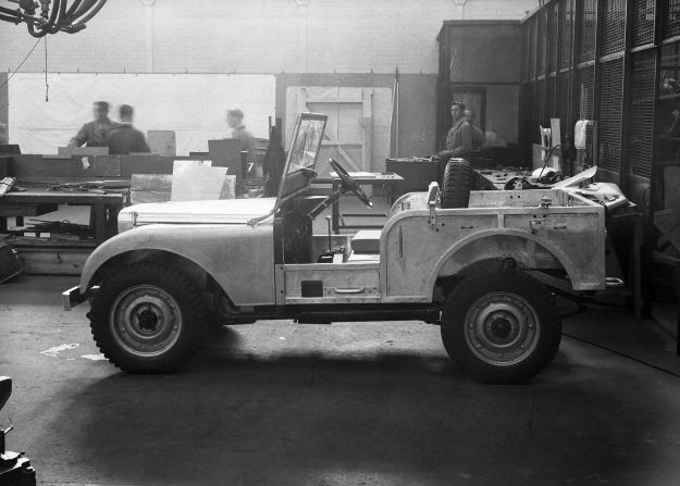 The original Land Rover prototype was built in 1947 and featured a central driving position.
