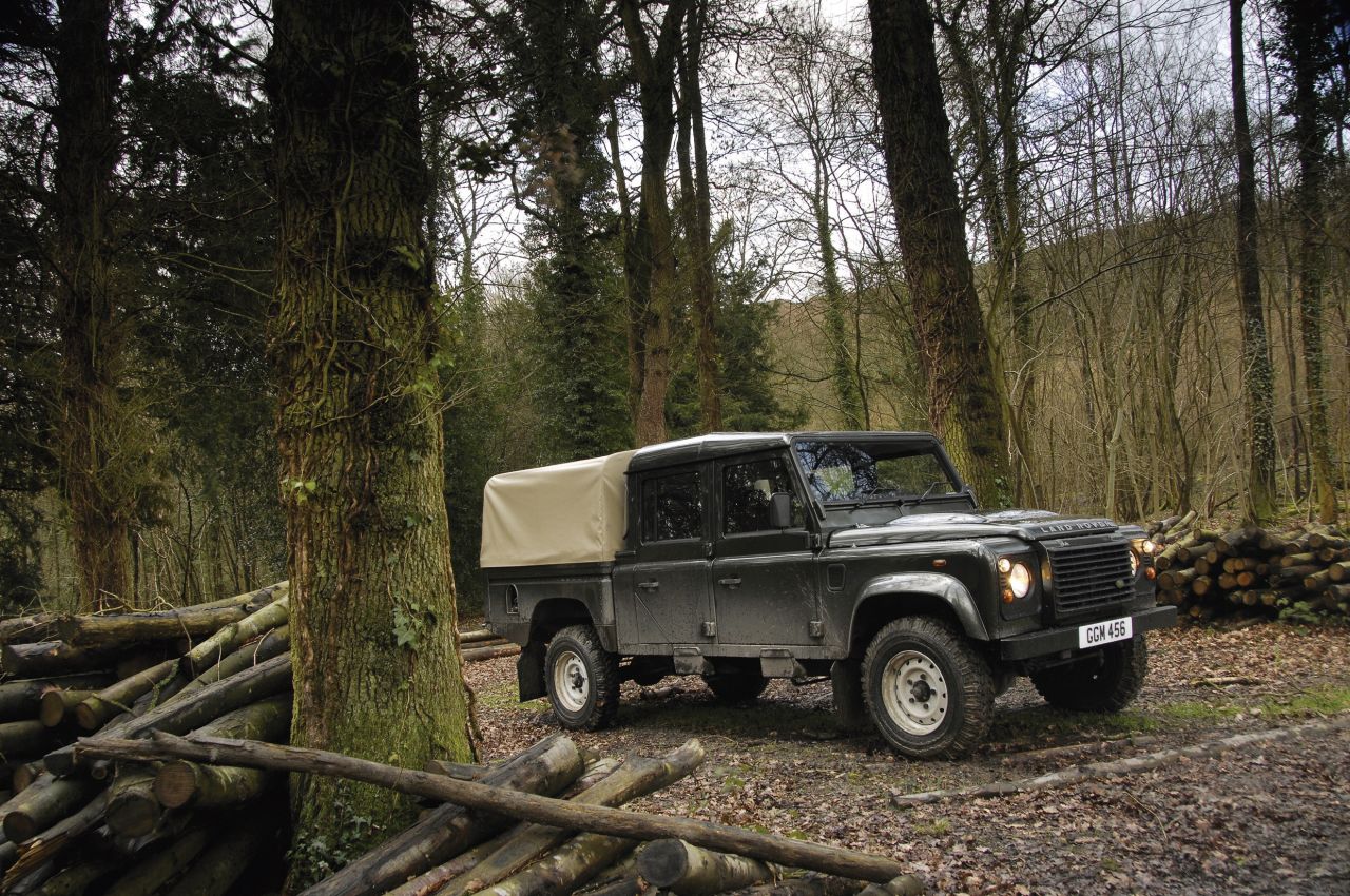 Long-wheelbase versions of the Land Rover can be used to shift goods, or people.