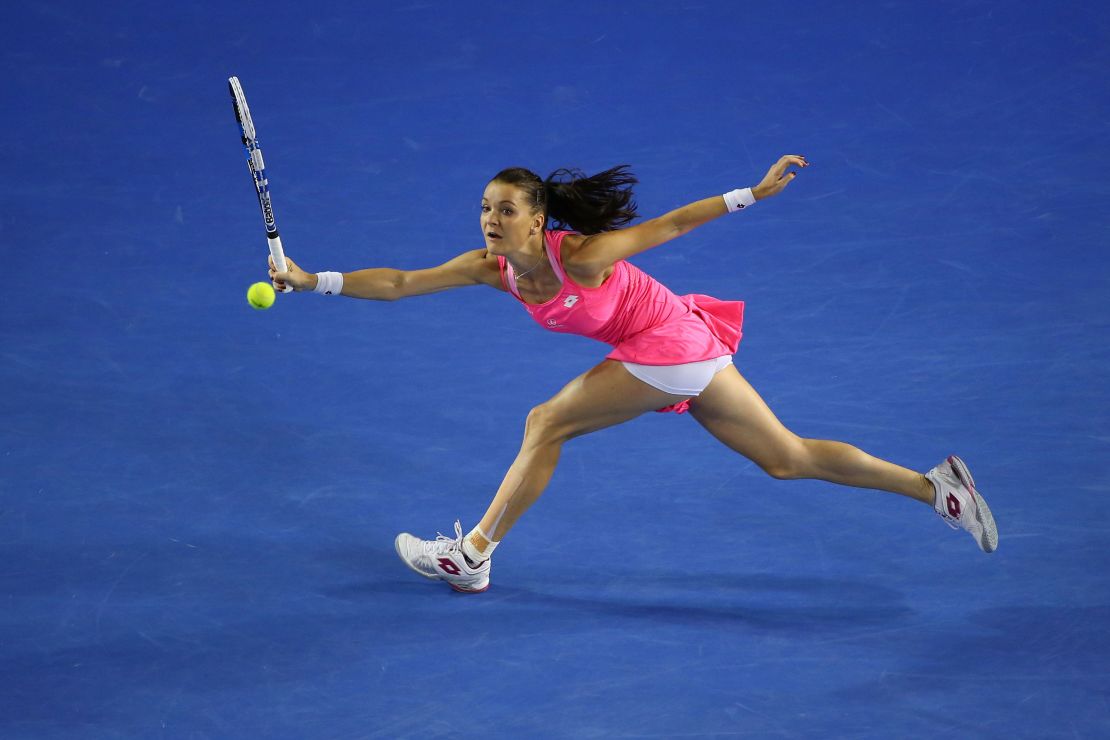 Agnieszka Radwanska was playing in her second Melbourne semifinal.
