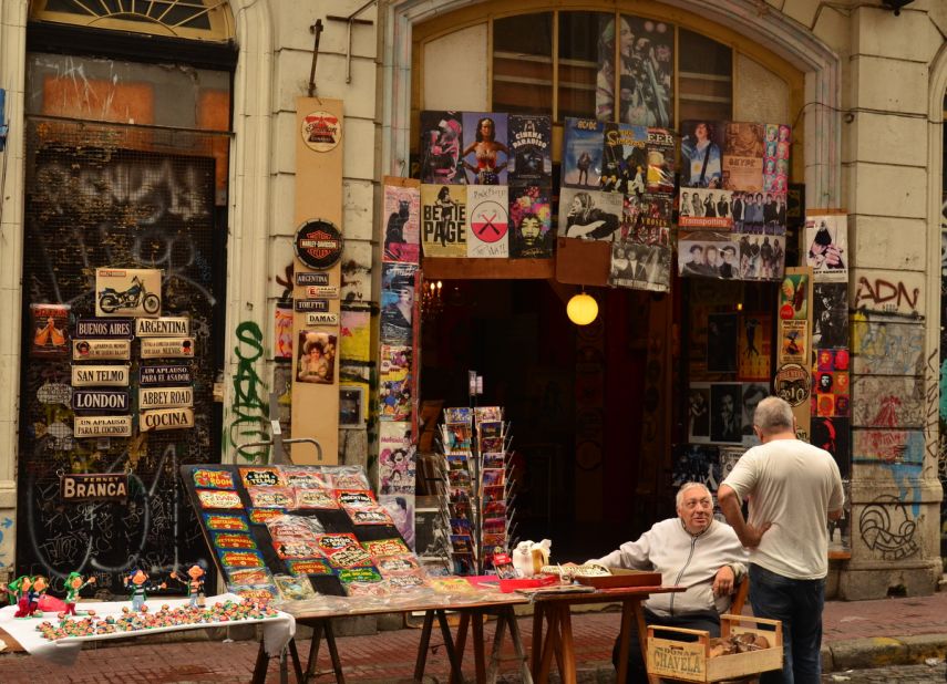 San Telmo operates as the principal open-air antique market in the Argentinian capital. It has food vendors, book sellers, beer stands and more.