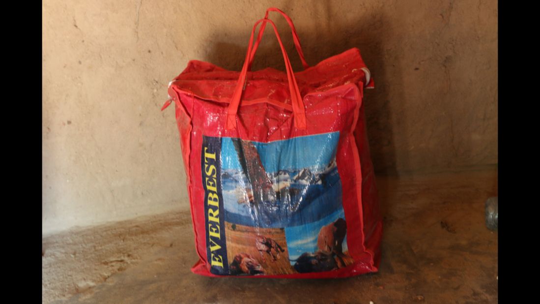 Hazel Shandumba's maternity bag.