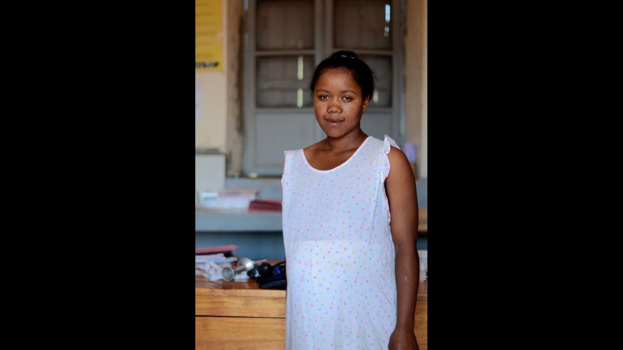 Razafindrabary Claudine, 26, was photographed in Madagascar. She said there's running water near her home in her village, so she doesn't have to walk far to fetch water.
