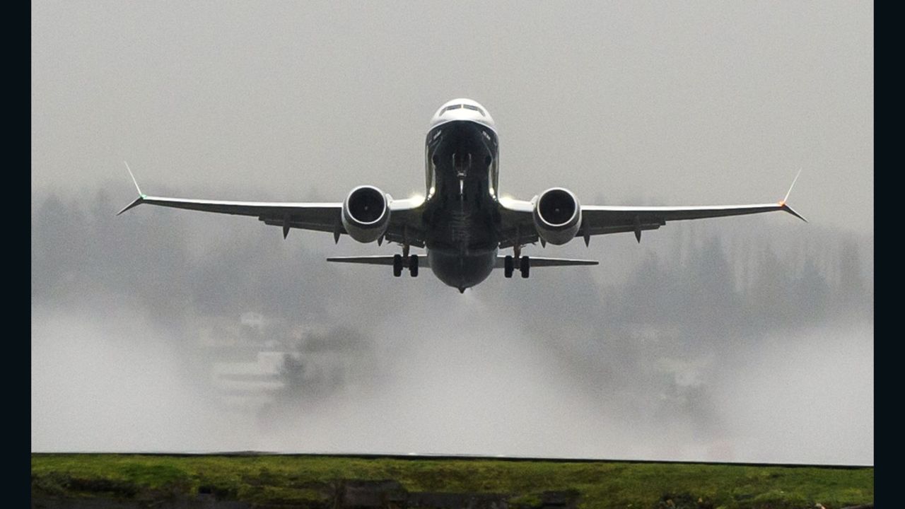 Skies were cloudy, but the mood was bright after the 737 MAX's successful first flight.