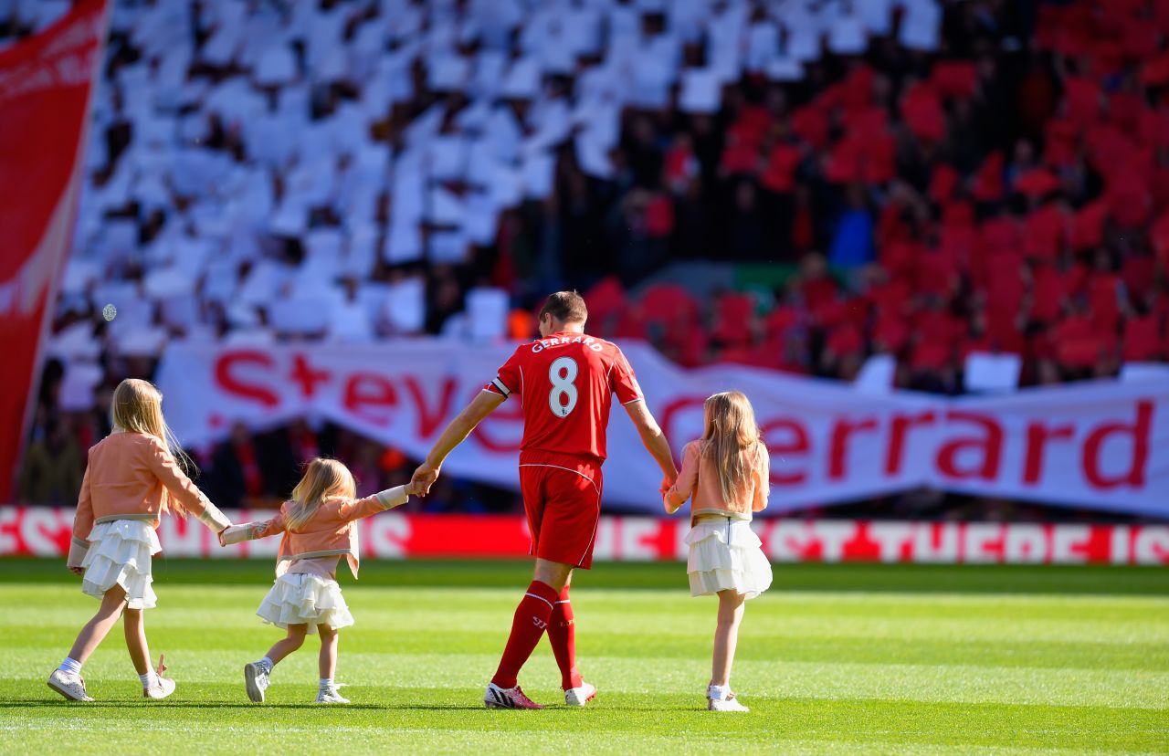 Gerrard was given an emotional send off-when he departed Liverpool in 2015, joining Major League Soccer team LA Galaxy.
