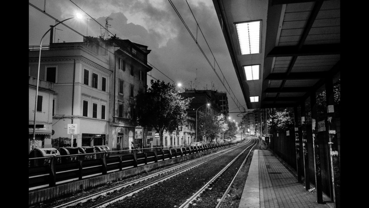 A view of Rome's Torpignattara district, where Dario works at a bingo hall.