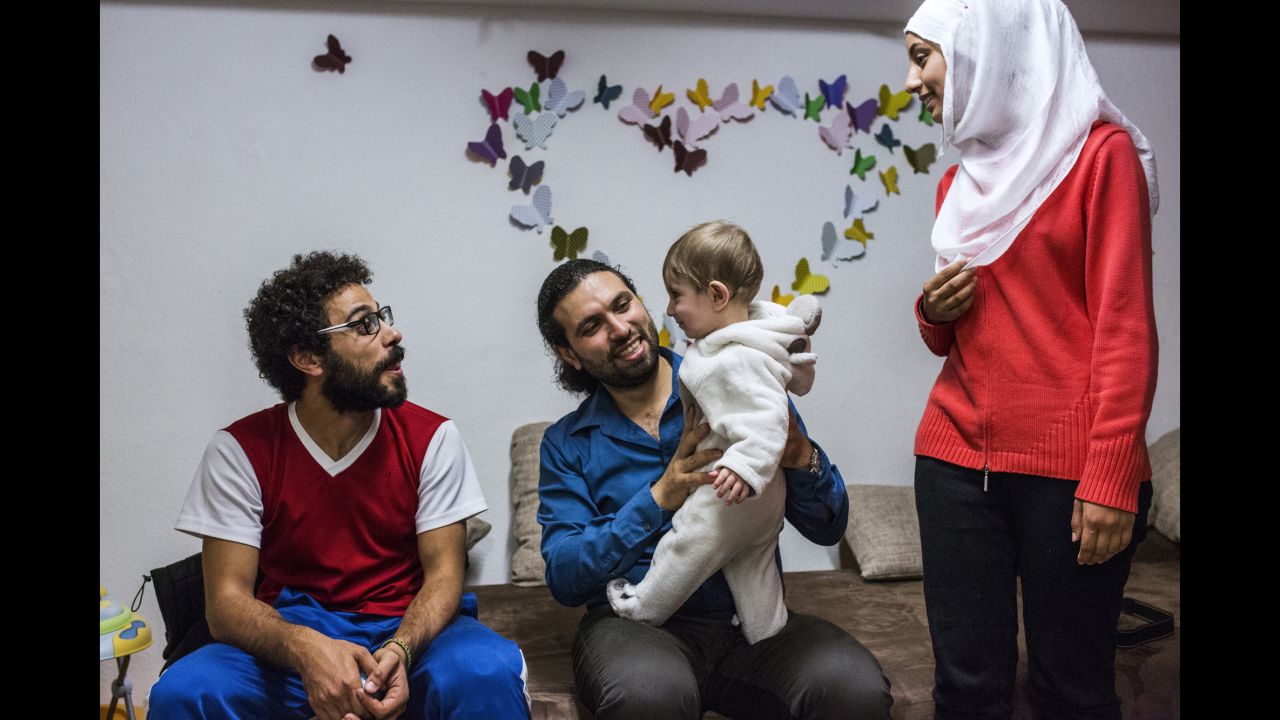 Somar spends time with Mousab, his sister-in-law and his nephew in Germany.