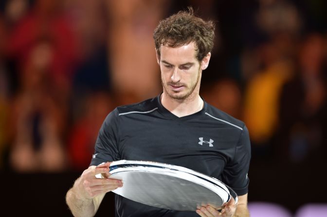 A familiar sight for Murray -- the world No. 2 has now lost all five finals he has played in Melbourne.